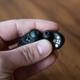 The Master and Dynamic MW07 (left) has a 10-millimeter driver, and the Sennheiser Momentum True Wireless (right) has a 7-millimeter driver.